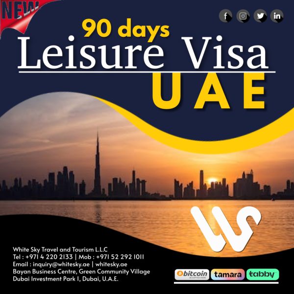 UAE-lesire-visa-90-days-visit-visa