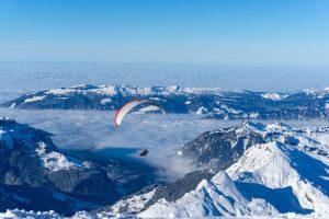 Paragliding over the Swiss Alps travel adventure