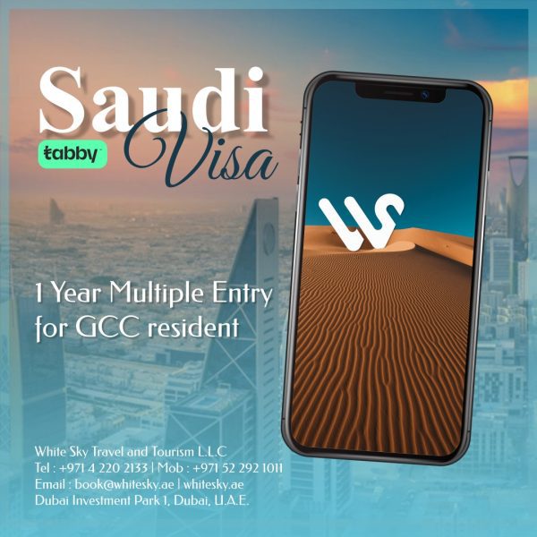 Saudi Arabia visa for UAE residents from white sky travel